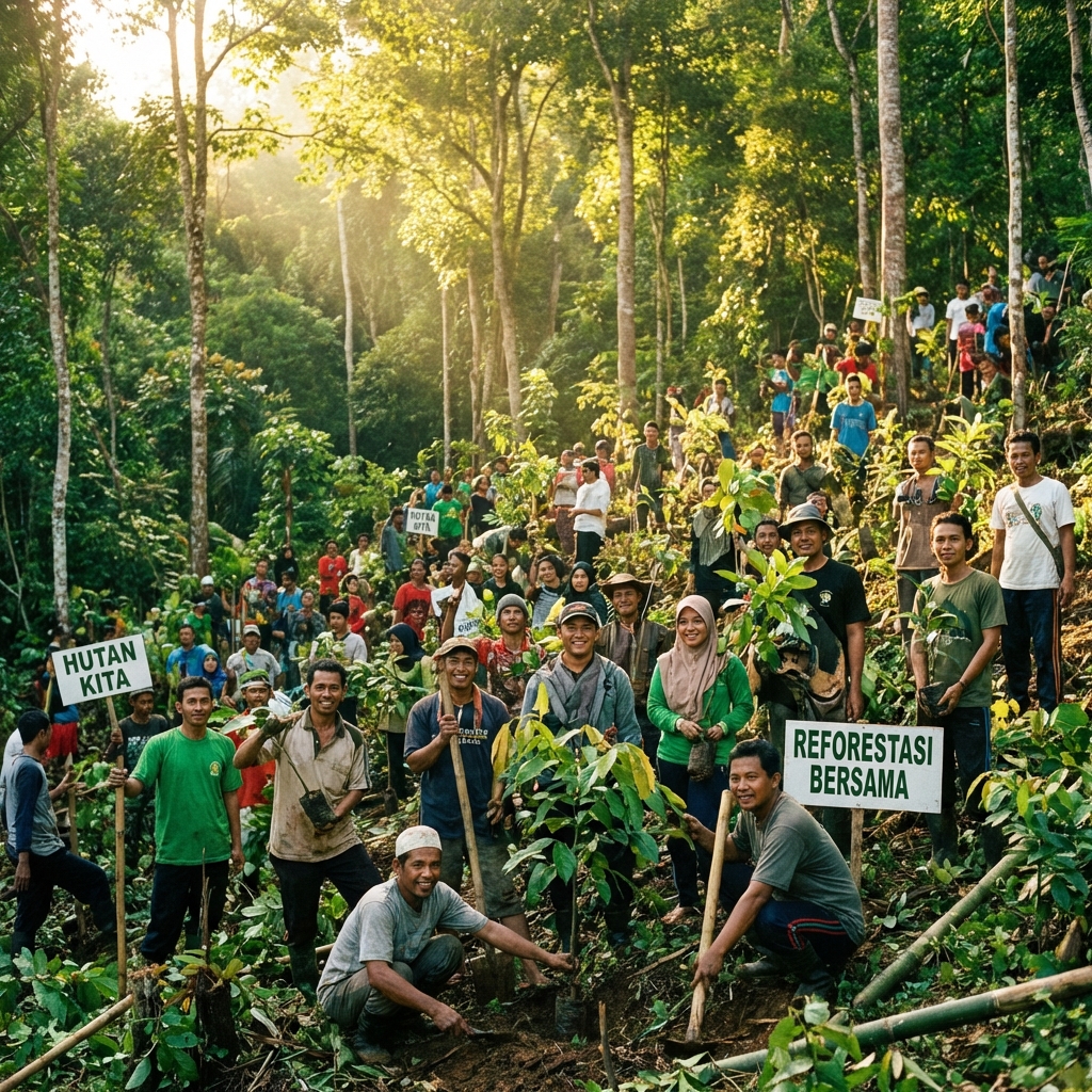 Reforestation background